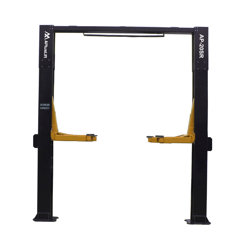 APlusLift 20,000LB 2-Post Overhead Single Release Direct Drive Car Lift with 3 Year Warranty - AP-20SR