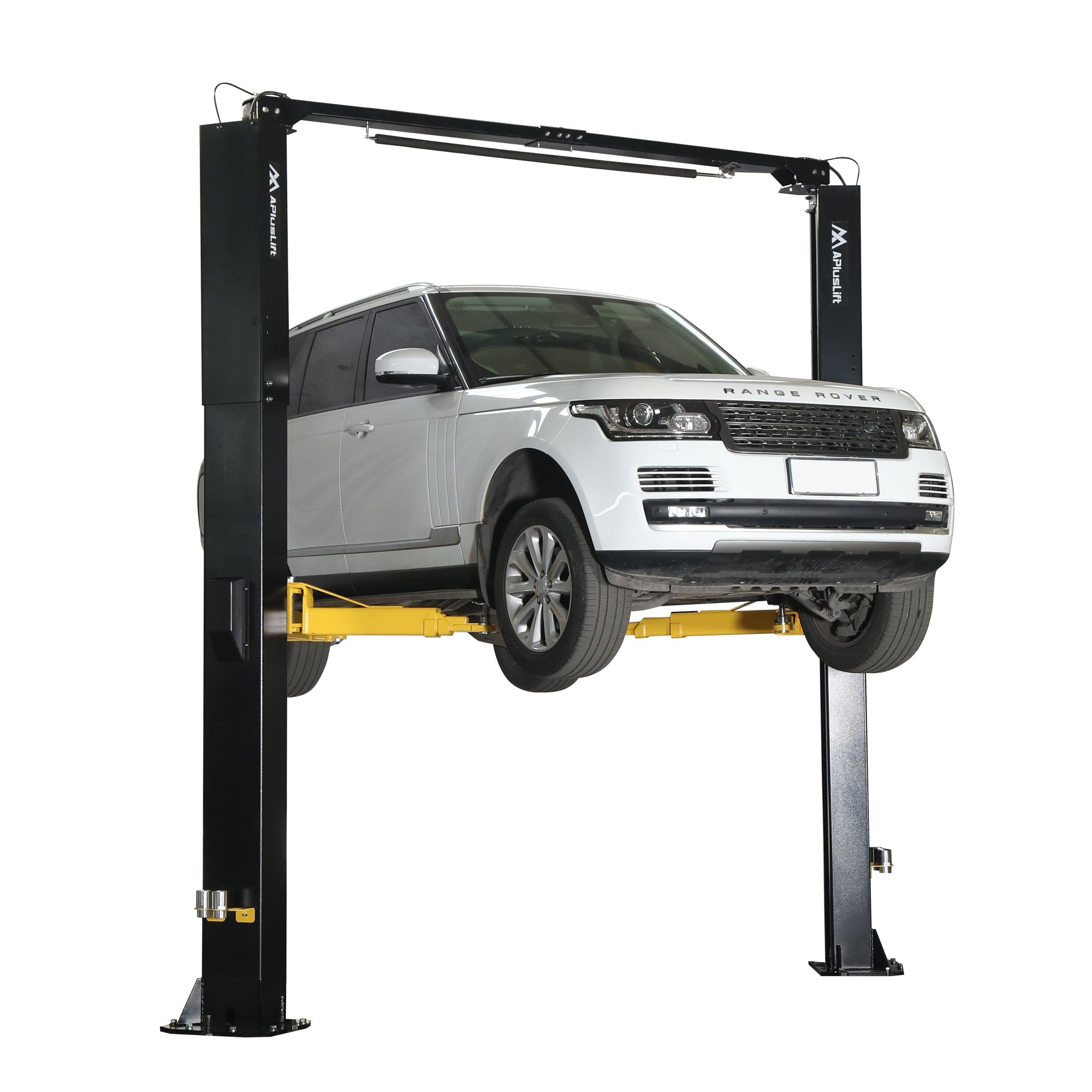 APlusLift 14,000LB 2-Post Overhead Symmetrical and Truly Asymmetrical Single Release Car Lift with 3 Year Warranty - HW-14ASY