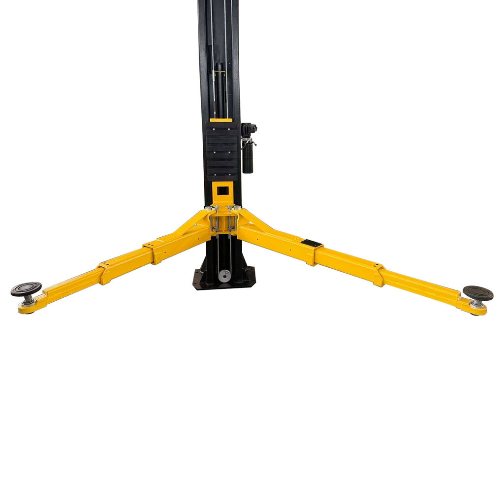 APlusLift 14,000LB 2-Post Overhead Symmetrical and Truly Asymmetrical Single Release Car Lift with 3 Year Warranty - HW-14ASY