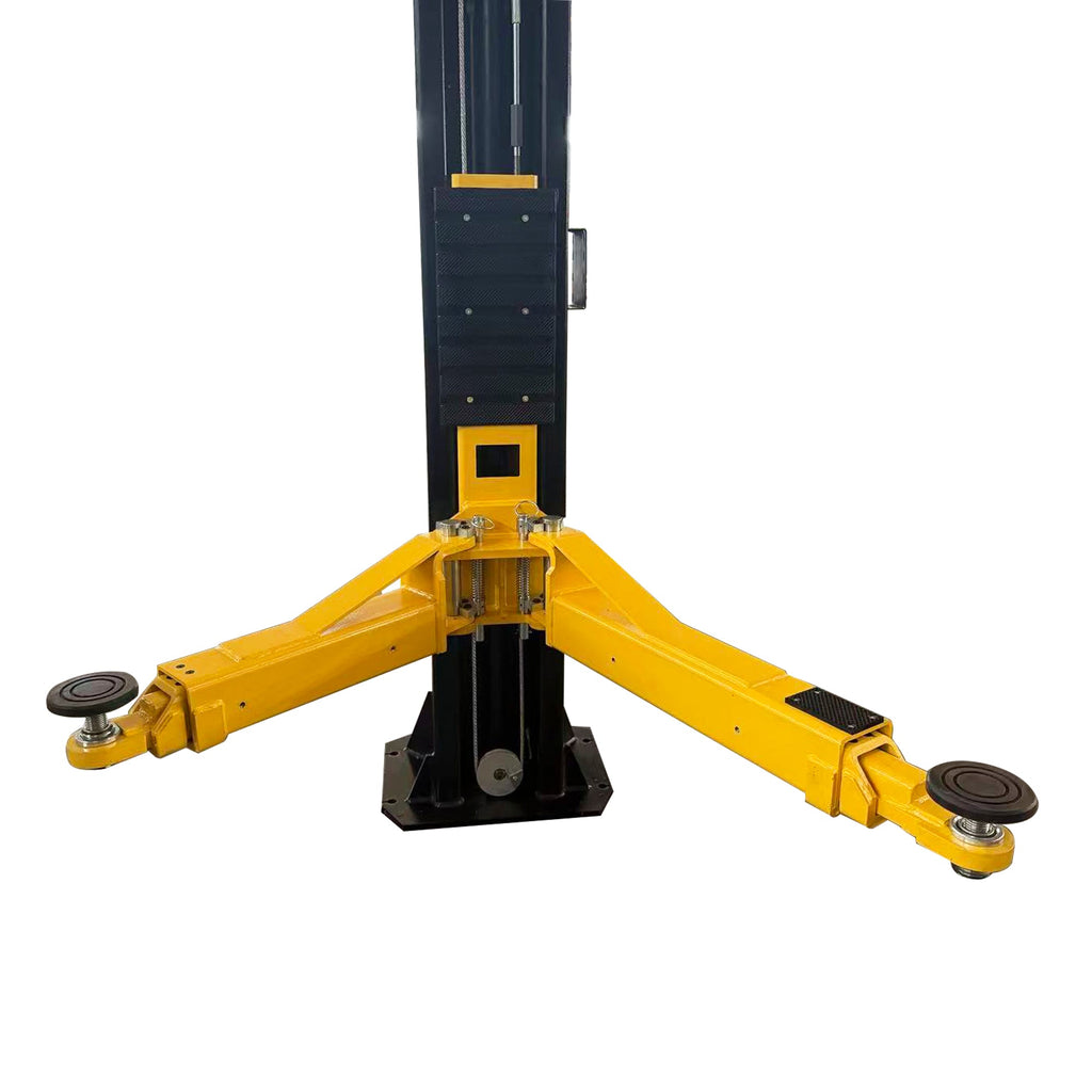 APlusLift 14,000LB 2-Post Overhead Symmetrical and Truly Asymmetrical Single Release Car Lift with 3 Year Warranty - HW-14ASY