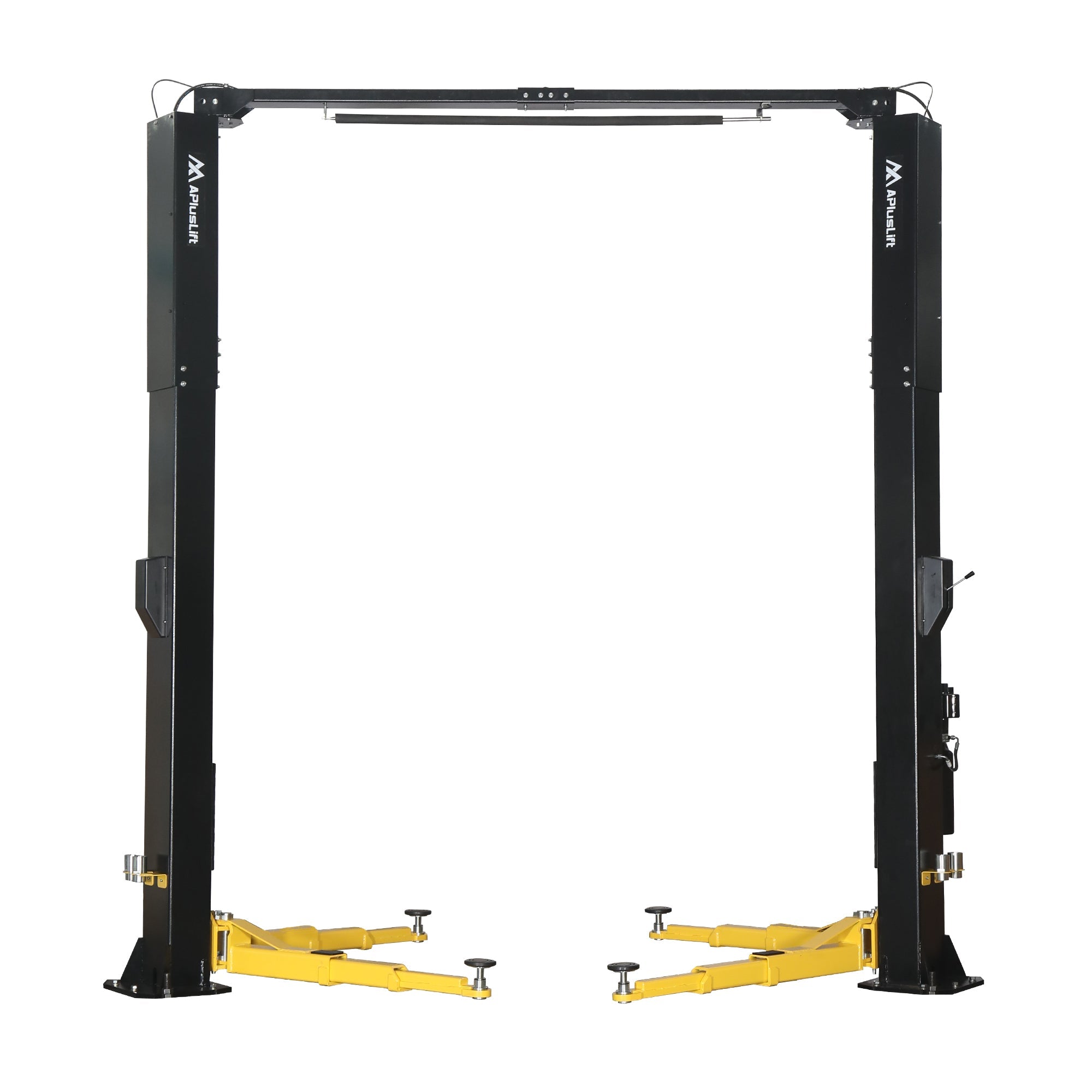 APlusLift 14,000LB 2-Post Overhead Symmetrical and Truly Asymmetrical Single Release Car Lift with 3 Year Warranty - HW-14ASY